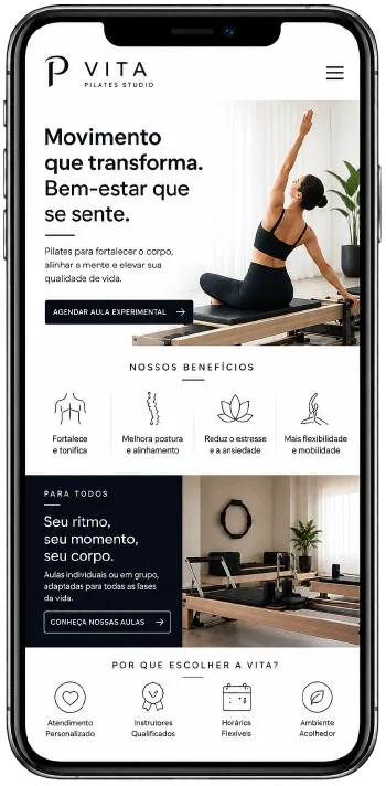 Site profissional criado pela Osite