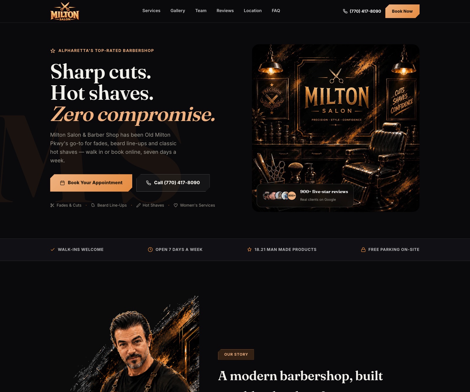 Site Milton Salon and Barber Shop